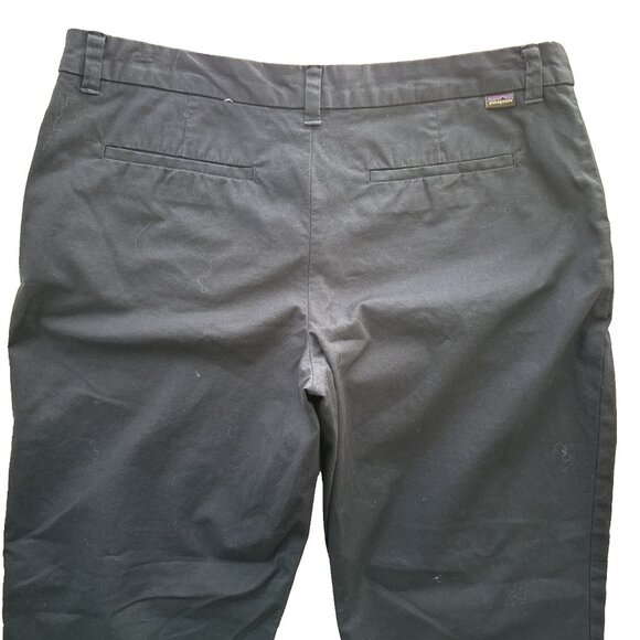Patagonia Women's Capri Pant Size 14 Navy Blue Organic Cotton pockets high rise - Picture 9 of 10